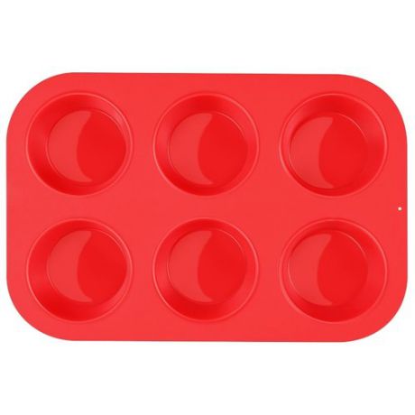 Форма для выпечки силиконовая Tobox YJ-FR005-RUS (25.5х17.5х4 см) красный