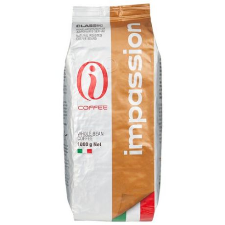 Кофе в зернах Impresto Classic Italy, арабика/робуста, 1 кг