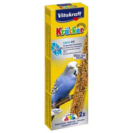 Лакомство для птиц Vitakraft Крекеры с медом и кальцием (21226) 60 г
