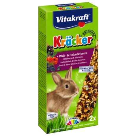 Лакомство для кроликов Vitakraft Крекеры Original лесные ягоды и бузина 112 г