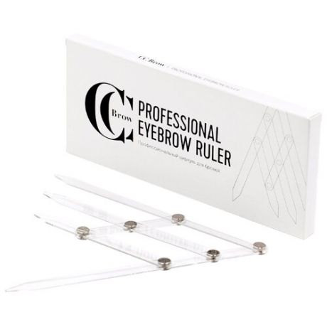Циркуль для бровей CC Brow Professional Eyebrow Ruler бесцветный/серебристый