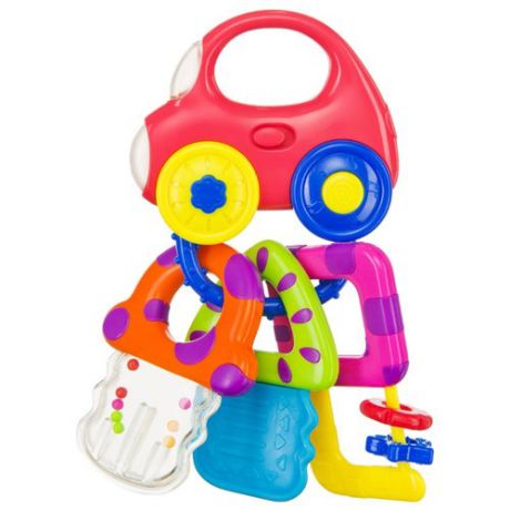 Прорезыватель-погремушка Happy Baby Baby Car Keys разноцветный