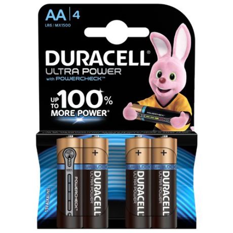 Батарейка Duracell Ultra Power AA/LR6 4 шт блистер