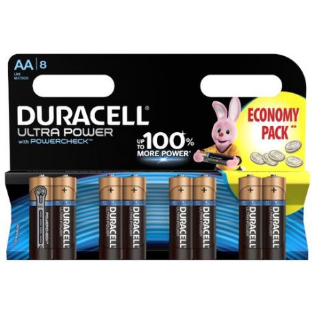 Батарейка Duracell Ultra Power AA/LR6 8 шт блистер