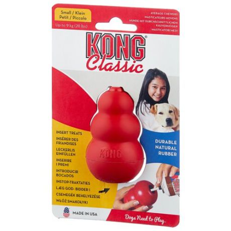 Игрушка для собак KONG Classic S (T3E) красный