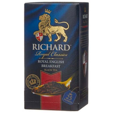 Чай черный Richard Royal english breakfast в пакетиках, 25 шт.