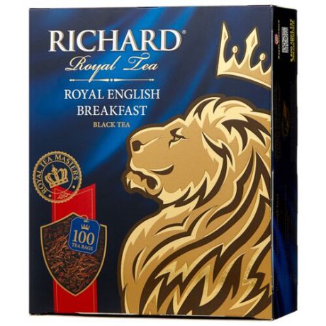 Чай черный Richard Royal english breakfast в пакетиках, 100 шт.