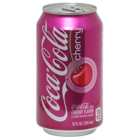 Газированный напиток Coca Cola Cherry, США, 0.355 л