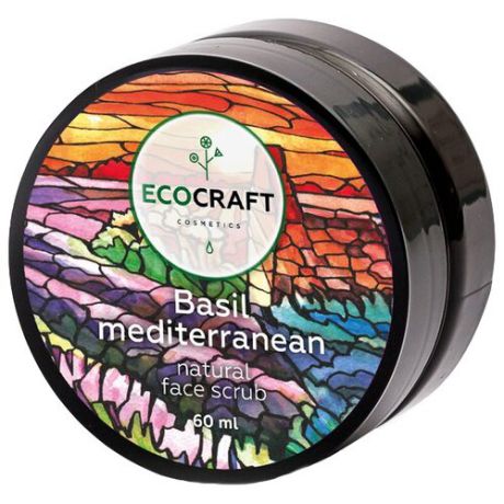 EcoCraft Скраб для лица для жирной и проблемной кожи Базилик средиземноморский, 60 мл