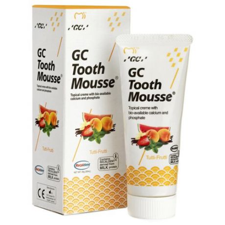 Зубной гель GC Corporation Tooth mousse, мультифрукт, 35 мл
