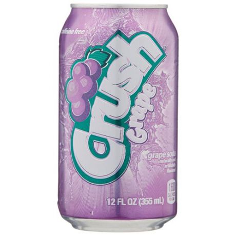 Газированный напиток Crush Grape, США, 0.355 л
