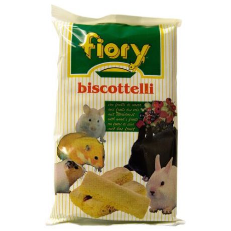 Лакомство для грызунов Fiory Biscottelli с ягодами 35 г