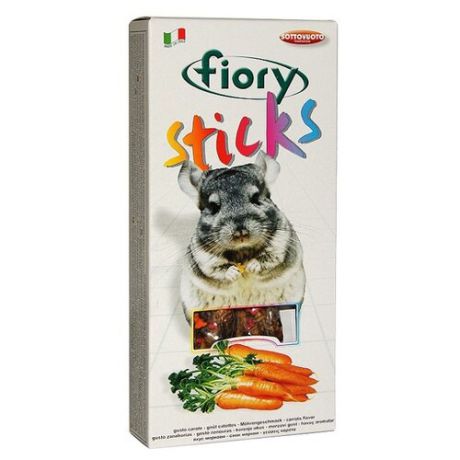 Лакомство для грызунов Fiory Sticks с морковью 80 г