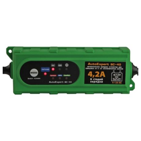Зарядное устройство AutoExpert BC-40 зеленый