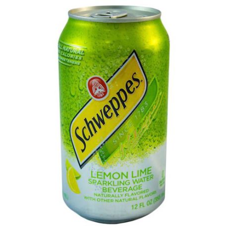 Газированный напиток Schweppes Lemon Lime, США, 0.355 л