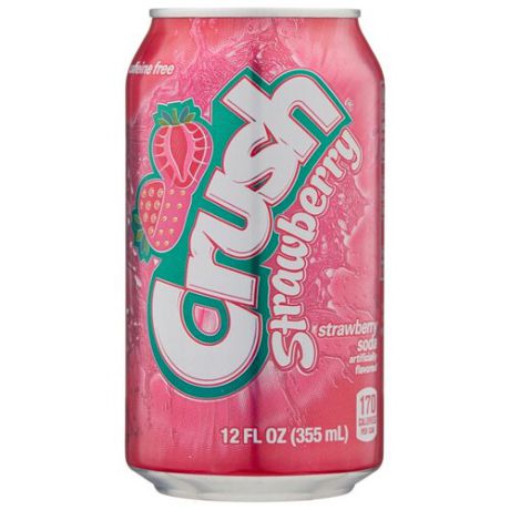 Газированный напиток Crush Strawberry, США, 0.355 л