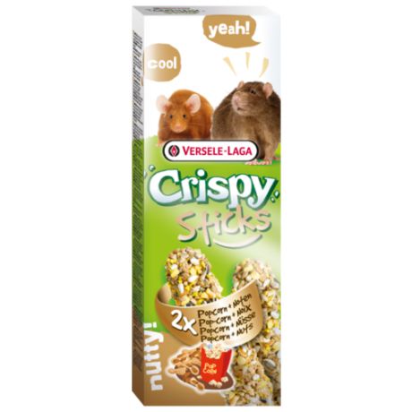 Лакомство для грызунов Versele-Laga Crispy Sticks с попкорном и орехами 110 г