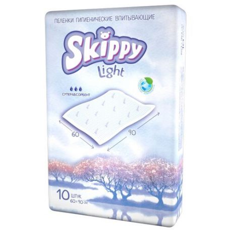 Одноразовые пеленки Skippy Light 60х90 10 шт.