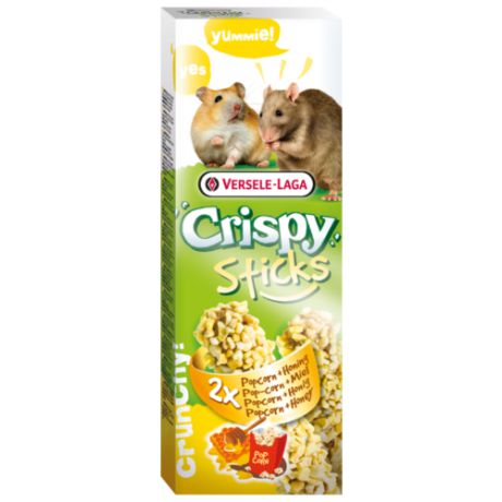 Лакомство для грызунов Versele-Laga Crispy Sticks с попкорном и медом 100 г
