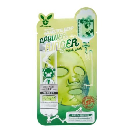 Elizavecca стимулирующая тканевая маска с экстрактом центеллы азиатской Centella Asiatica Deep Power Ringer Mask Pack, 23 мл