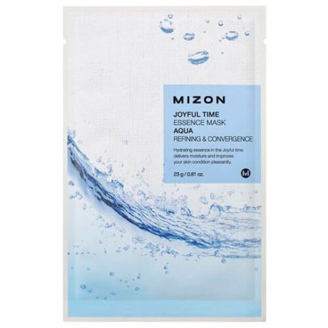 Mizon Joyful Time Essence Mask Aqua тканевая маска с морской водой, 23 г