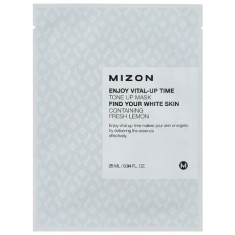 Mizon Enjoy Vital-Up Time Tone Up Mask осветляющая тканевая маска, 25 мл