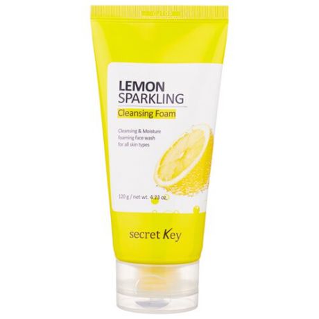 Secret Key очищающая пенка для умывания на газированной воде с лимоном Lemon Sparkling Cleansing Foam, 120 г