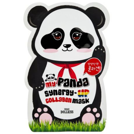 Urban Dollkiss коллагеновая маска My panda synergy up collagen mask pack, 30 г
