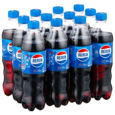 Газированный напиток Pepsi, 0.5 л, 12 шт.