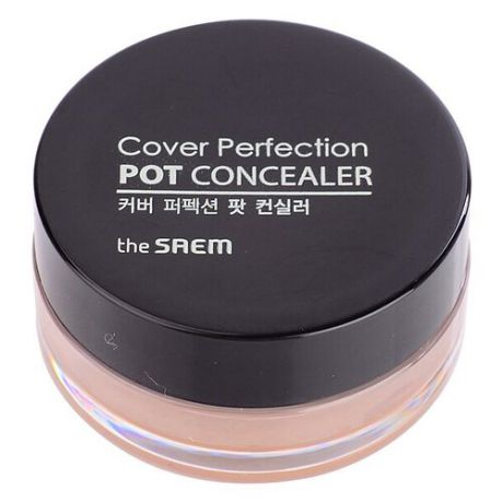 The Saem Консилер-корректор Cover Perfection Pot Concealer, оттенок 01 Clear Beige
