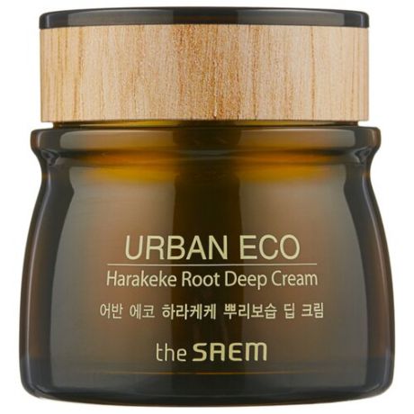 The Saem Urban Eco Harakeke Root Deep Cream Глубоко увлажняющий крем для лица с экстрактом новозеландского льна, 60 мл