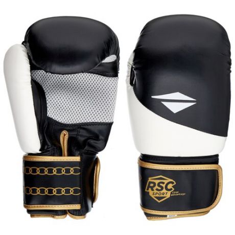 Боксерские перчатки RSC sport BF BX 012 белый/черный 14 oz