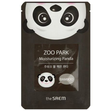 The Saem тканевая маска Zoo Park Moisturizing Panda увлажняющая, 25 мл