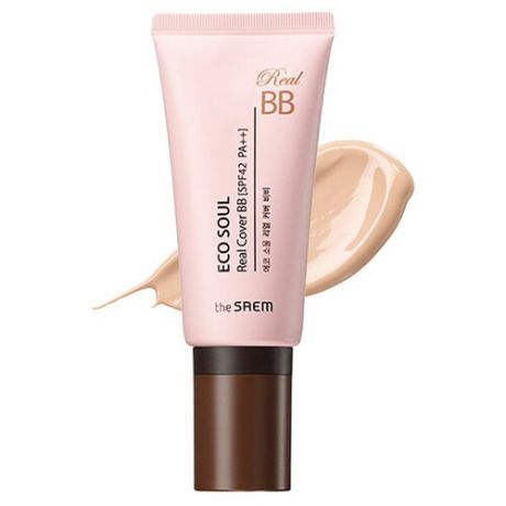 The Saem Eco Soul BB крем Real Cover 45 гр, оттенок: 21 light beige