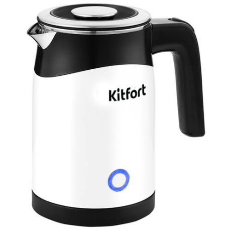Чайник Kitfort KT-639-1, белый/черный