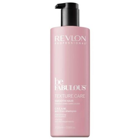 Revlon Professional шампунь Be Fabulous Texture Care Smooth Hair C.R.E.A.M. anti-frizz 1000 мл с дозатором