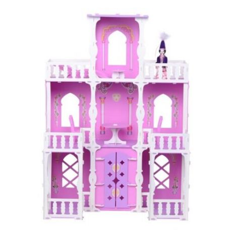 KRASATOYS кукольный домик "Малика" 000278, бело-розовый