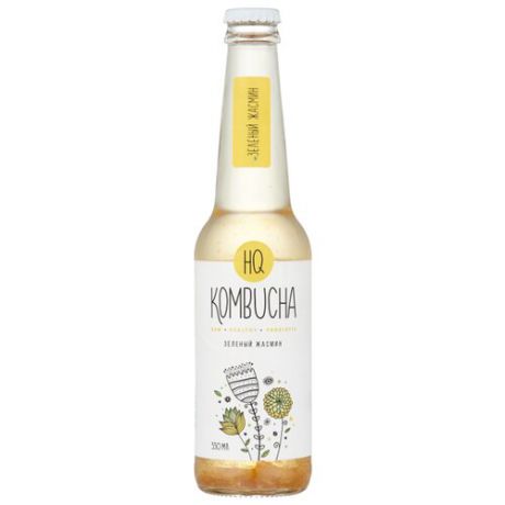 Комбуча HQ Kombucha Зеленый жасмин, 0.33 л