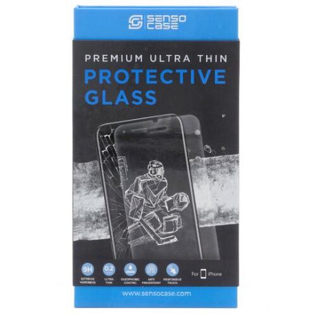 Защитное стекло Sensocase для Apple iPhone 7 Plus Protective Glass 0.2 mm 2,5D 9H+ прозрачный