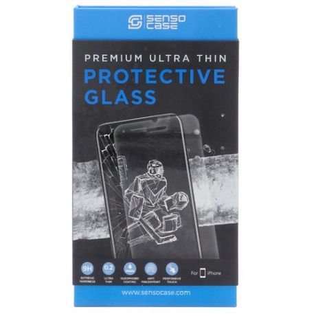 Защитное стекло Sensocase для Apple iPhone 8 Protective Glass 0.2 mm 2,5D 9H+ прозрачный