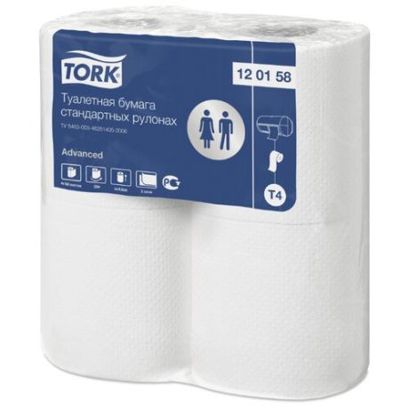 Туалетная бумага TORK Advanced 120158, 4 рул.