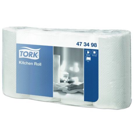 Полотенца бумажные TORK Kitchen roll 473498, 4 рул.