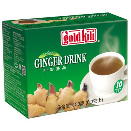 Чайный напиток Gold kili Ginger растворимый в пакетиках, 10 шт.