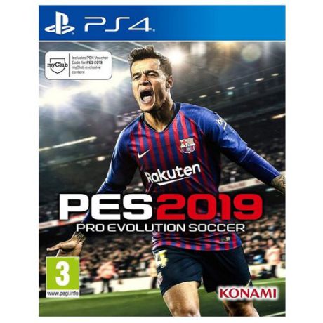 Игра для PlayStation 4 Pro Evolution Soccer 2019