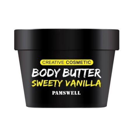 Крем-масло для тела PAMSWELL Интенсивно увлажняющее и питающее и волос Body Butter Sweety Vanilla, 100 г