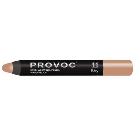 Provoc Тени-карандаш водостойкие Eyeshadow Gel Pencil 11 персиковый, шиммер