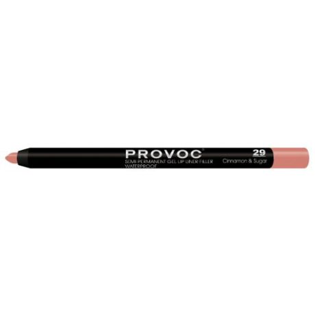 Provoc Гелевая подводка в карандаше для губ Semi-Permanent Gel Lip Liner 29 cinnamon & sugar