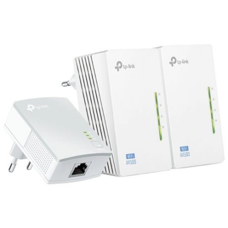 Wi-Fi+Powerline адаптер TP-LINK TL-WPA4220T KIT белый