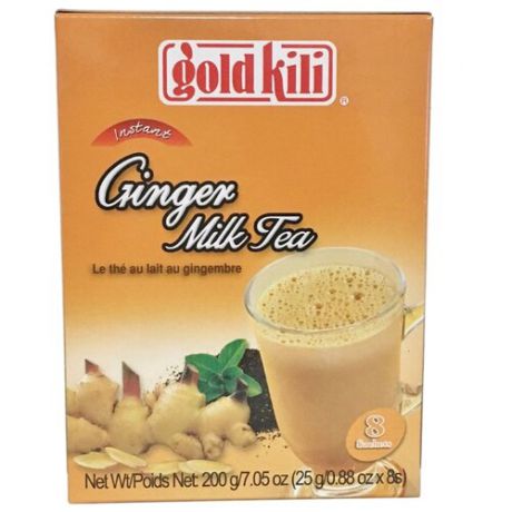 Чайный напиток Gold kili Ginger milk tea растворимый в пакетиках, 8 шт.