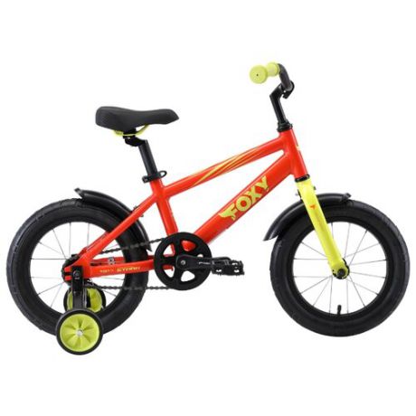 Детский велосипед STARK Foxy 14 (2019) оранжевый/зеленый (требует финальной сборки)